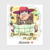 Don't follow me design sticker (Vel)