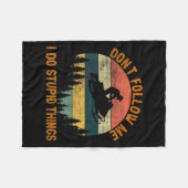 Don't Follow Me I Do Stud Things-snowmobile Motor Fleece Deken (Voorkant (Horizontaal))