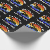 Don't Follow Me I Do Stupid Things beroemd gemaakt Cadeaupapier (Hoek)