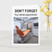 Don't forget your dental appointment. kaart (Gele Bloem)