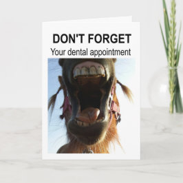 Don't forget your dental appointment. kaart