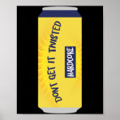 Dont Get It Twisted Tee Tea Meme Long Sleeve Poster (Voorkant)