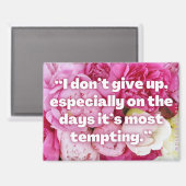 Don't Give Up - Positive Affirmation Magnet Magneet (Voorkant / Achterkant)