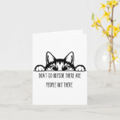 Dont Go Outside There Are People Out There _1 Kaart (Gele Bloem)