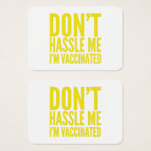 DON'T HASSLE ME I'M VACCINATED (Devant & derrière)
