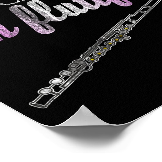 Don't Hate Me Because I'm Flutiful Flute  Poster (Hoek)