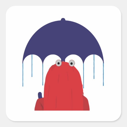 Dont Hug me Im Scared Vierkante Sticker (Voorkant)