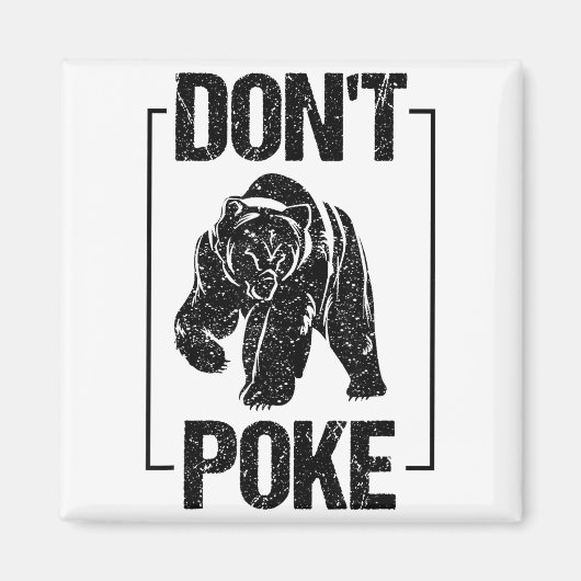 Don't Ke Funny Bear _ Cute Superhero Bear Usa Gift Magneet (Voorkant)