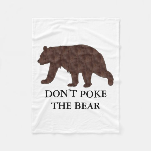 Dont Ke The Bear  Fleece Deken (Voorkant)