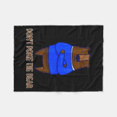 Don't Ke The Bear Gift  Fleece Deken (Voorkant (Horizontaal))