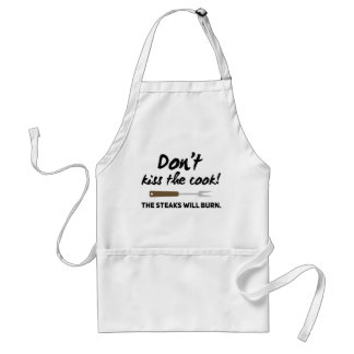 Don't Kiss the Cook Grillmaster Love Steaks Standaard Schort