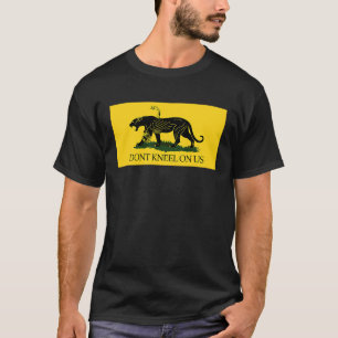 DONT KNEEL OP US Gadsden Flag Black Panther Snake T-shirt
