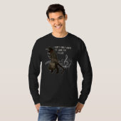 Don't Know Where Going But I'm Gay Funny Black Cat T-shirt (Voorkant volledig)
