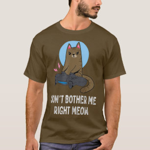 Dont last me rechts miauw grappige video gamer t-shirt