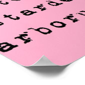 Dont let the bastards grind you down Latin black Poster (Hoek)