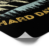 Don't Let The Hard Days Win Insrational Motivation Poster (Hoek)