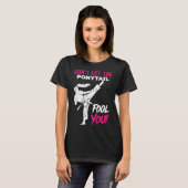 Don't Let The Ponytail Fool You Karate Funny Karat T-shirt (Voorkant volledig)