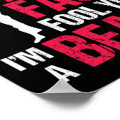 Dont Let The Pretty Face Fool You Im Beast Karate Poster (Hoek)