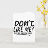 Don't Like Me For Off Problem Solved, Funny Meme Q Kaart (Gele Bloem)