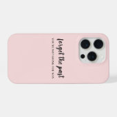 Don't Look Back Modern Uplifting Peachy Pink (Verso Horizontal)