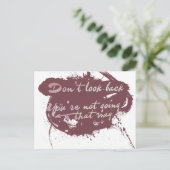 Don't look back you're not going that way briefkaart (Staand voorkant)