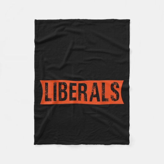 Don't Make Fun Of Liberals Without Me Funny Litica Fleece Deken (Voorkant)