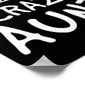 Don't Make Me Call My Crazy Aunt - Nephew Niece Fu Poster (Hoek)