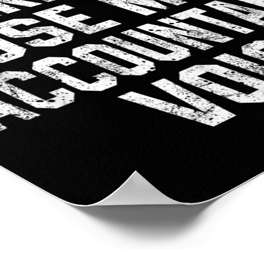 Don't Make Me Use My Accountant Voice Funny Accoun Poster (Hoek)