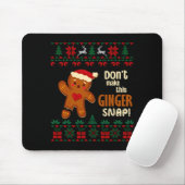 Don't Make This Ginger Snap Redhead Ugly Christmas Muismat (Met muis)