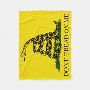 Dont me niet op de vlag van Gadsden Fleece Deken