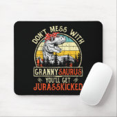 Don't Mess With Grannysaurus You'll Get Jurkicked  Muismat (Met muis)