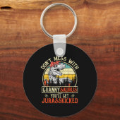 Don't Mess With Grannysaurus You'll Get Jurkicked  Sleutelhanger (Voorkant)