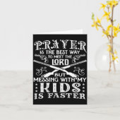 Don't Mess With My Kids! Mom  Kaart (Gele Bloem)