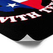 Don't Mess With State Outline And Flag Texas Poster (Hoek)