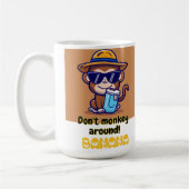 Don't Monkey Around! Banana - Funny Monkey mug (Gauche)