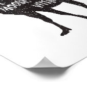 Don't Moose With Me Distressed Animal Lover Gift  Poster (Hoek)