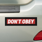 Don't Obey Portland Frog Protest Bumpersticker (Op auto)