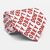 Don't Obey Portland Frog Protest Stropdas (Opgerold)