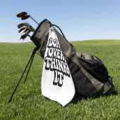 Don't Over Think It!  Golfhanddoek (Groen)