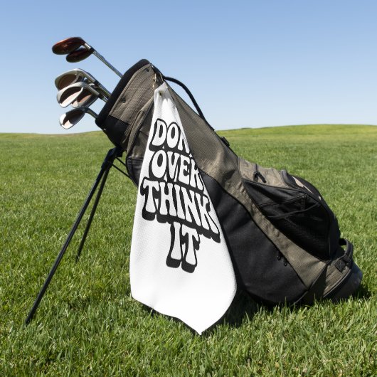 Don't Over Think It!  Golfhanddoek (Groen)