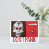 DONT PANIC BRIEFKAART (Staand voorkant)