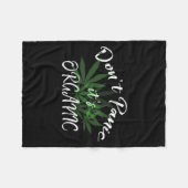 Don't Panic It's Organic Funny Quotes Shirt Fleece Deken (Voorkant (Horizontaal))