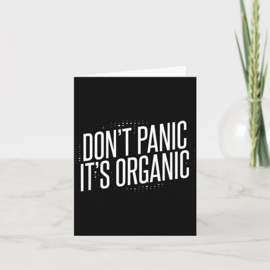 Don't Panic It's Organic  Kaart (Voorkant)