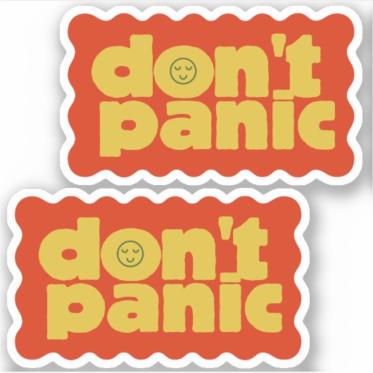 Don't Panic Sticker Pack (Voorkant)