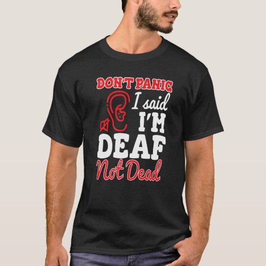 Dont Panic zei dat ik dove dove doven heb. T-shirt (Voorkant)