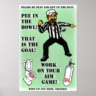 Don't Pee on the Seat poster pour hommes garçons