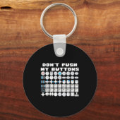 Don't Push My Buttons Gamer Gaming Funny Game  Sleutelhanger (Voorkant)