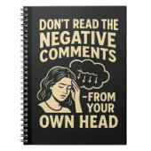 Don't read the negative comments notitieboek (Voorkant)
