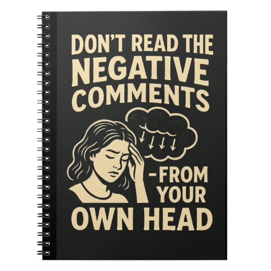 Don't read the negative comments notitieboek (Voorkant)