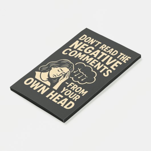 Don't read the negative comments  post-it® notes (Schuin)